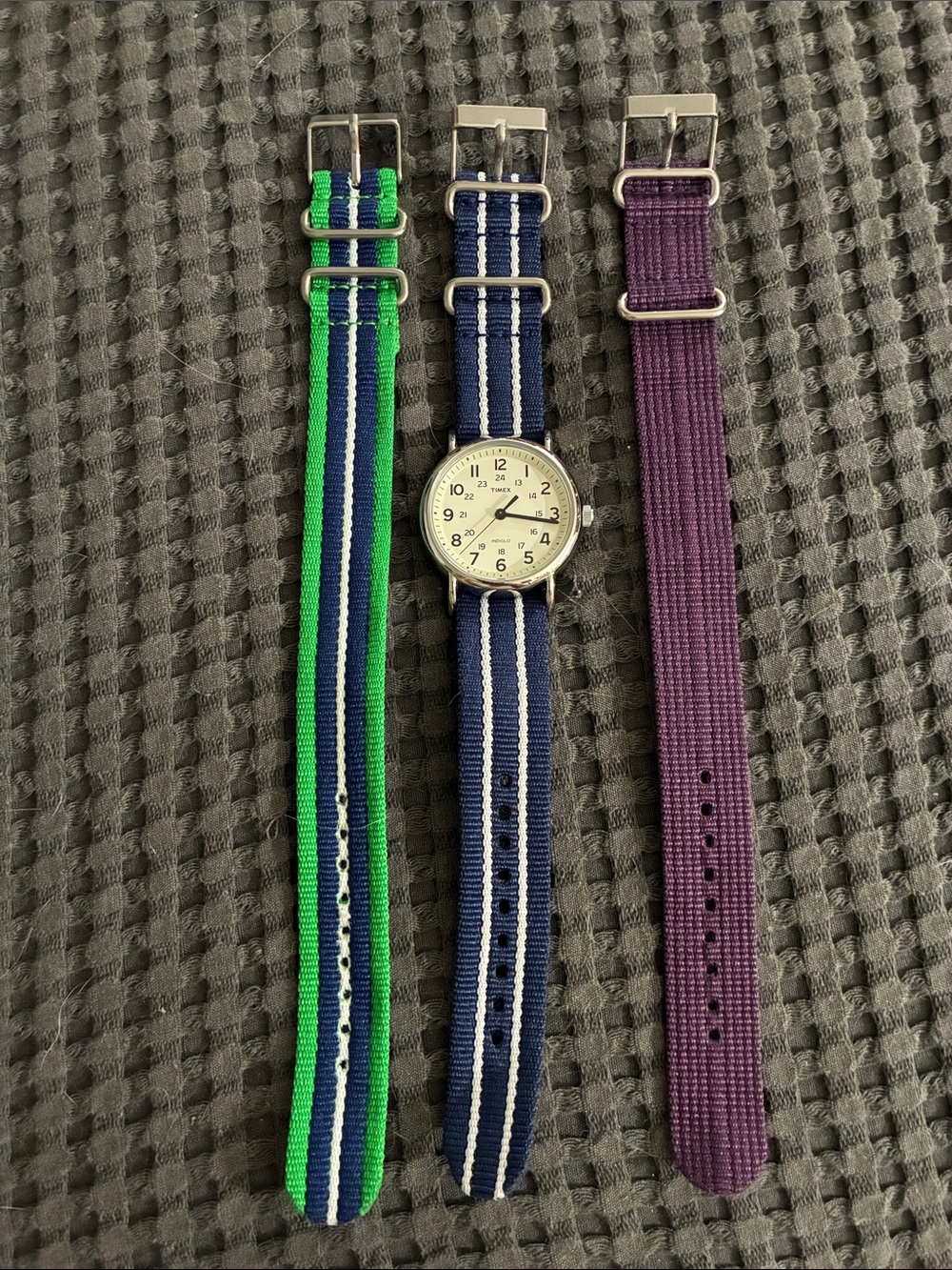 Men’s Timex Weekender 38mm Indiglo Watch + Extra Straps